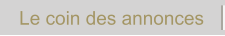 Le coin des annonces